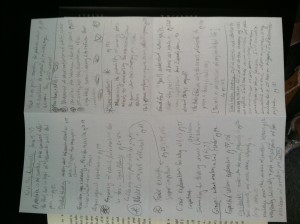 My notes from the last book I read "Fooled By Randomness"